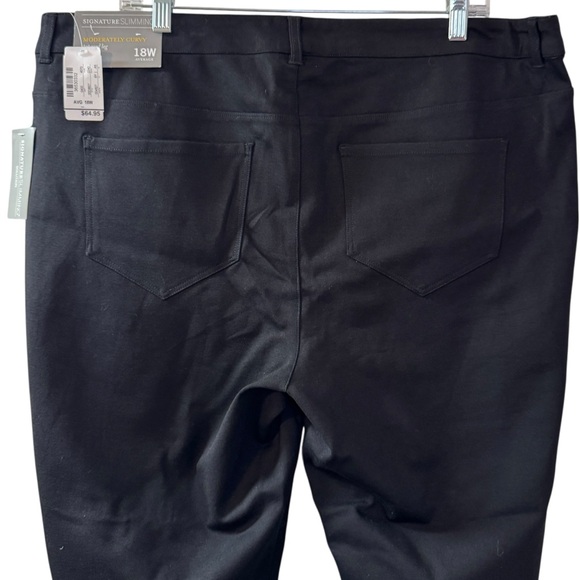 NWT CJ Banks Signature Slimming Moderately Curvy Tapered Leg Black Pants sz 18W - Picture 4 of 12